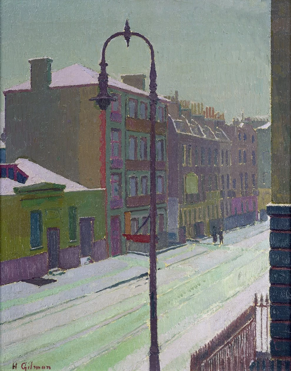 Harold Gilman - Strada di Londra nella neve, 1917